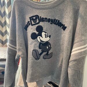 Boxy Gray Walt Disney World Sweatshirt